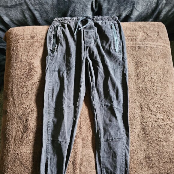 Primark XS Jogger Pants – Charcoal Gray Utility Fit with Elastic Cuffs - Picture 3 of 3